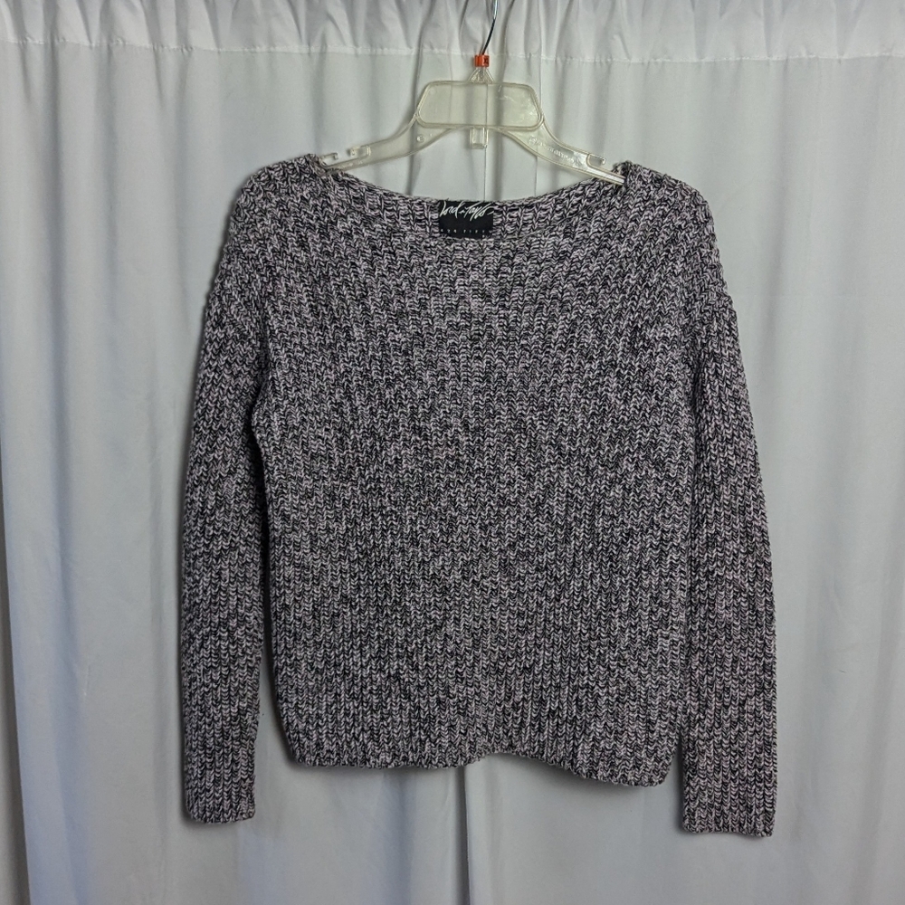 Lord & Taylor Marled Knit Sweater | Women's Small | 100% Cotton